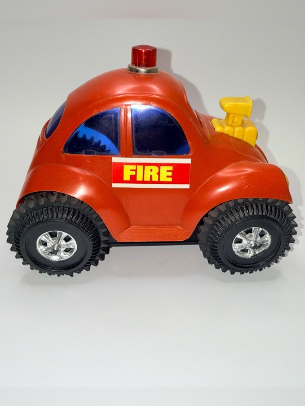Vintage 1970's VW Volkswagen Beetle Fire Chief battery-operated toy Hong Kong